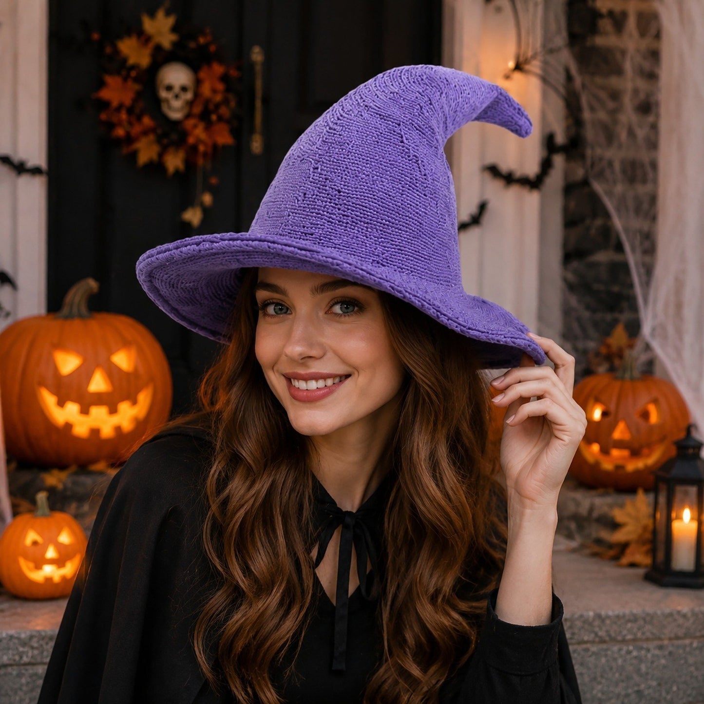 🧙 Knitted Wizard Hat  - ✨ Cozy Halloween Fantasy Costume Accessory(📦Buy 2 Free Shipping)