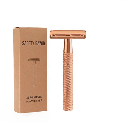 Double Edge Safety Razor Set with 10 Replaceable Blades
