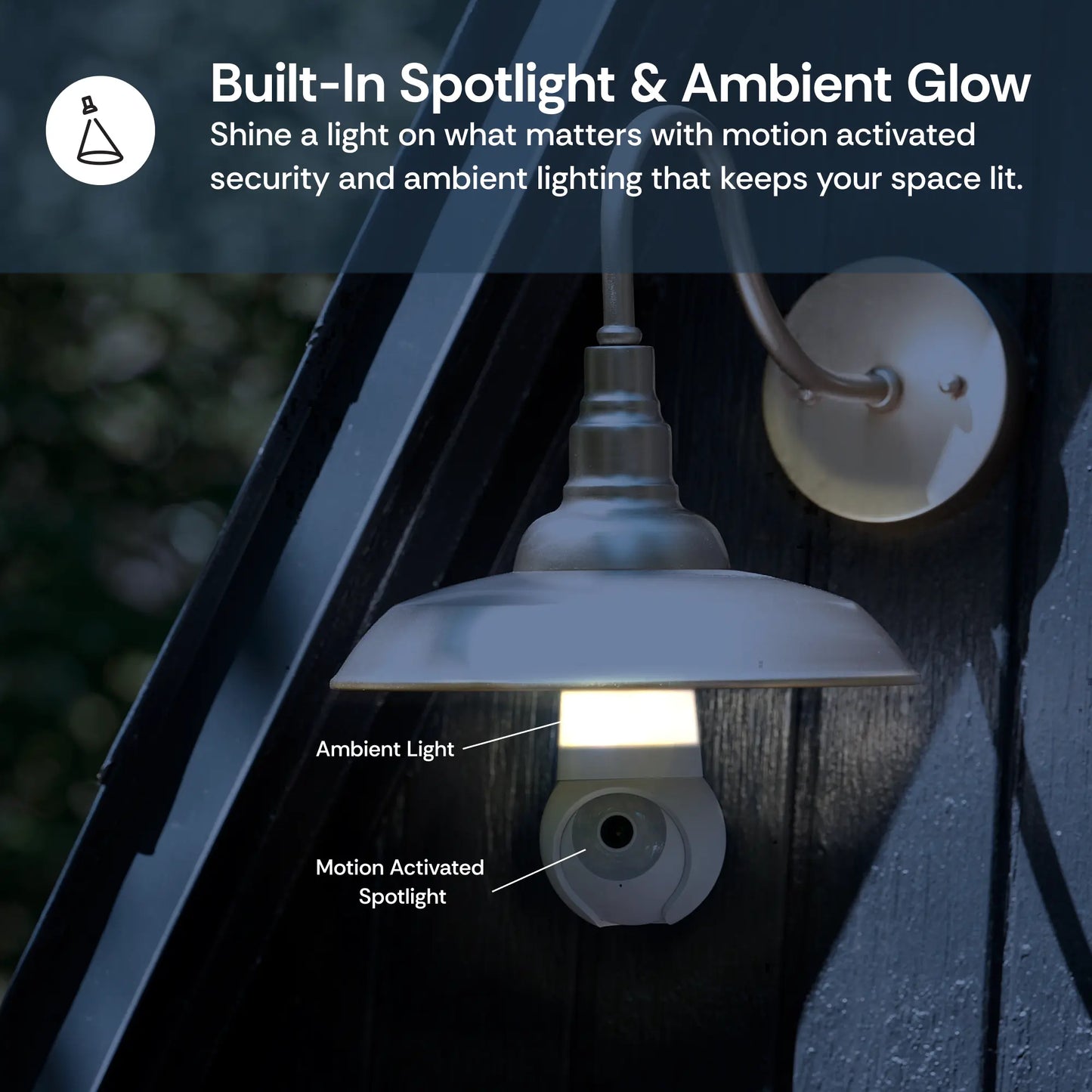 Light Bulb Security Cam - 2K WiFi Indoor/Outdoor