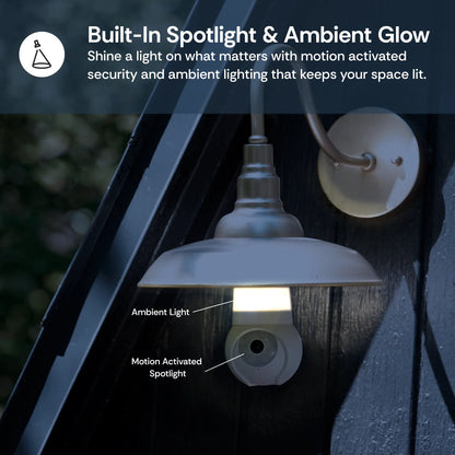 Light Bulb Security Cam - 2K WiFi Indoor/Outdoor