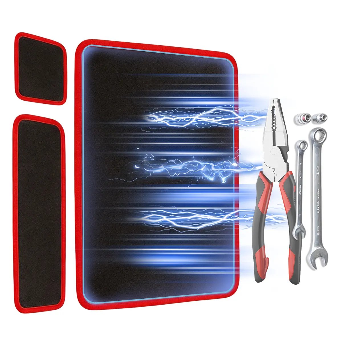 【❤️FathersDayGift】3PC Flexible Magnetic Tool Mat & Tray Holder - Magnetic Tool Tray