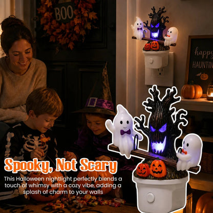 🔥HOT SALE 49% OFF🎃👻Animated Seesaw Ghost Plug In LED Night Light