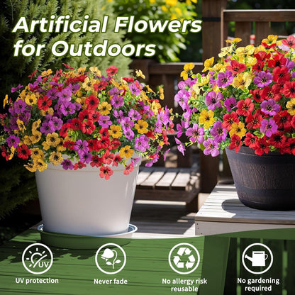 💥49% OFF🌺UV Resistant Colorful Artificial Flower💐🌺UV Resistant Fade-Free Colourful Artificial Flower