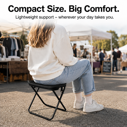 50% OFF Flash Sale: Ultra-Lightweight Portable Folding Stool – Never Stand in Line Again! 🪑