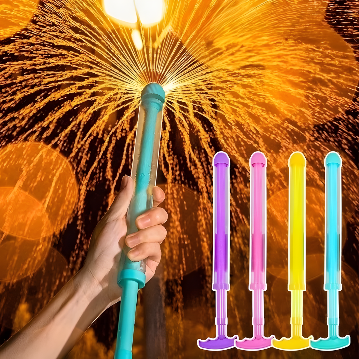 Fun Pull-Out Firework Water Splash Water Blaster | High-Capacity Pump Water Gun for Summer Outdoor Play