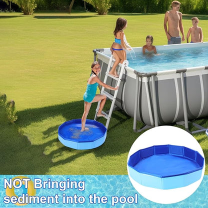 Pool Foot Bath – No inflation required, foldable, portable foot soaking basin; suitable for pool entrances—a must-have for above-ground pools.