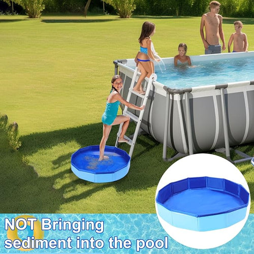 Pool Foot Bath – No inflation required, foldable, portable foot soaking basin; suitable for pool entrances—a must-have for above-ground pools.