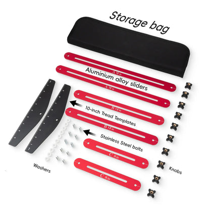 Adjustable Stair Tread Template Tool