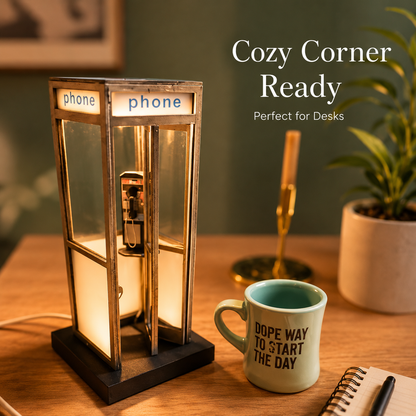 🔥Last Day 49% OFF - ☎️Retro Vintage Tall PhoneBooth Lamp