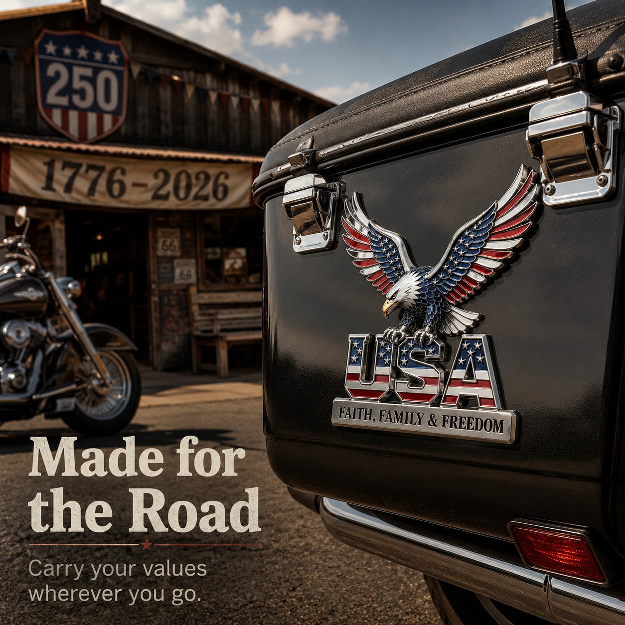 🎉250th Anniversary 49% OFF - ★USA Faith, Family & Freedom★ Metal Emblem