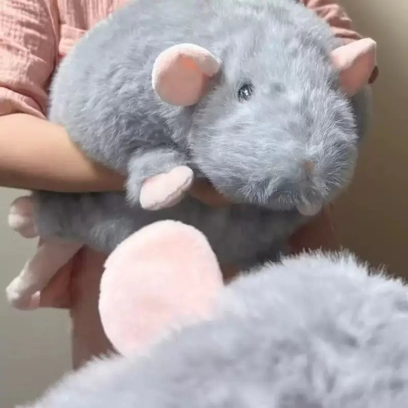 Exquisite plush mouse, extra-large mouse doll, perfect as a birthday gift for adults and children.