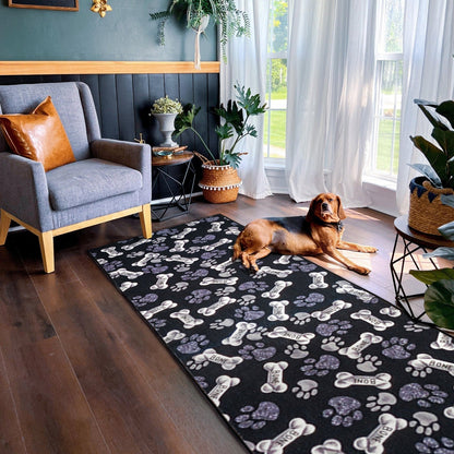 Original Design Pet Paw Runner Rug - Non-Slip Durable