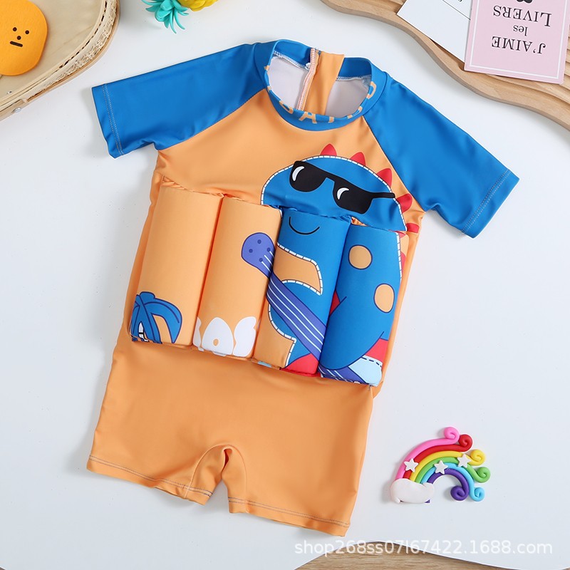 Non‑Inflatable Kids Float Suit | One‑Piece Safety Buoyancy Swim Aid with Sun Protection 2–10 Years Old