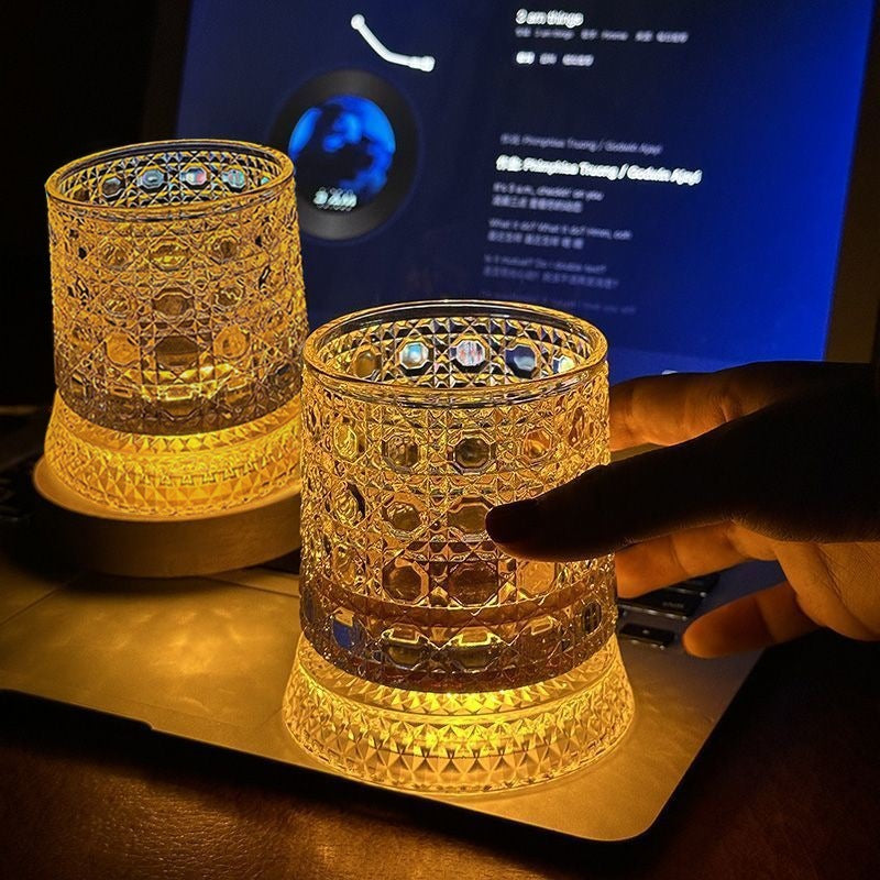 🔥2026 Hot Sell✨ The Whiskey Glass Everyone’s Obsessed With 🥃 Spins Smoothly • Glows Beautifully • Perfect Gift
