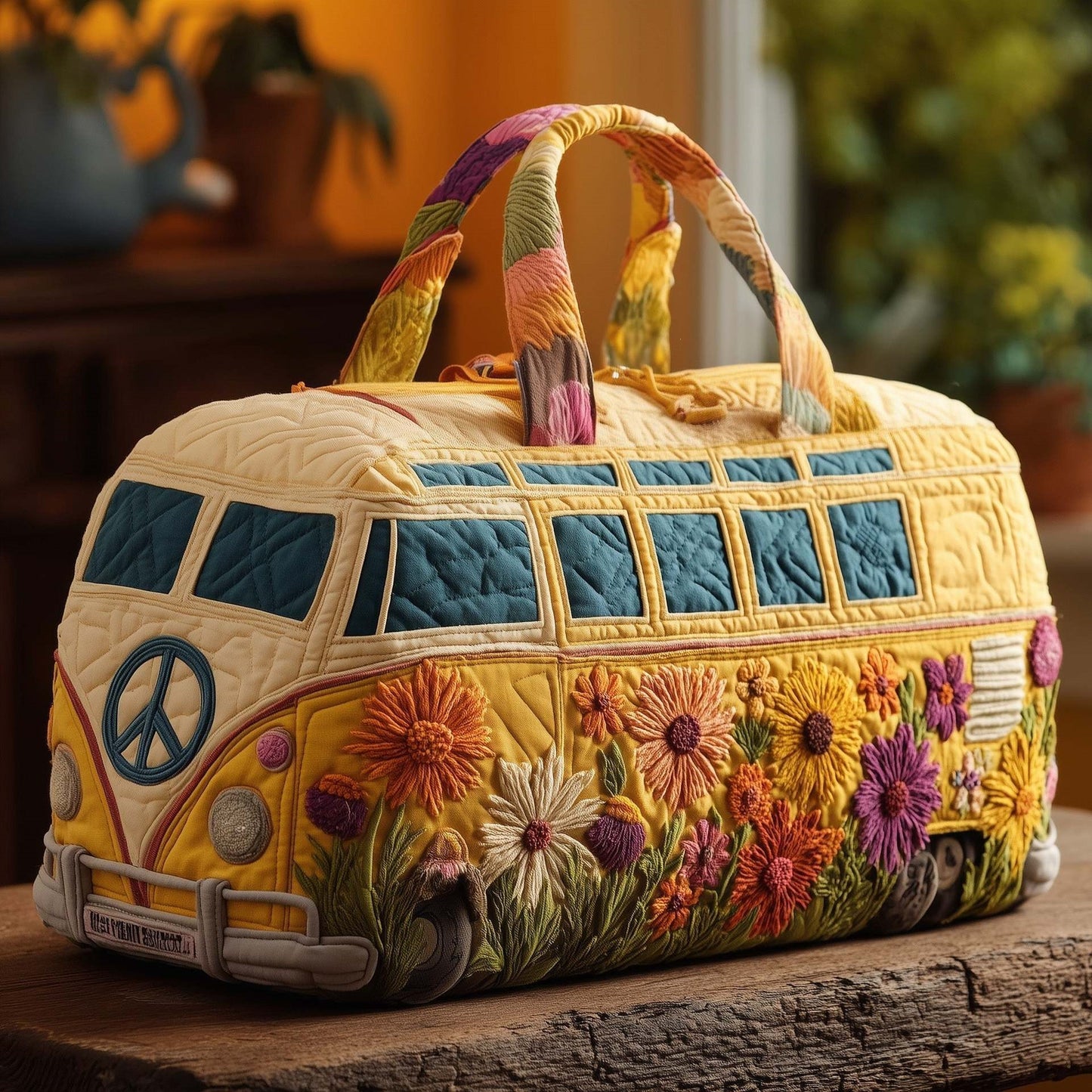 🔥50% OFF✨Hippie Van Quilted Duffle Bag