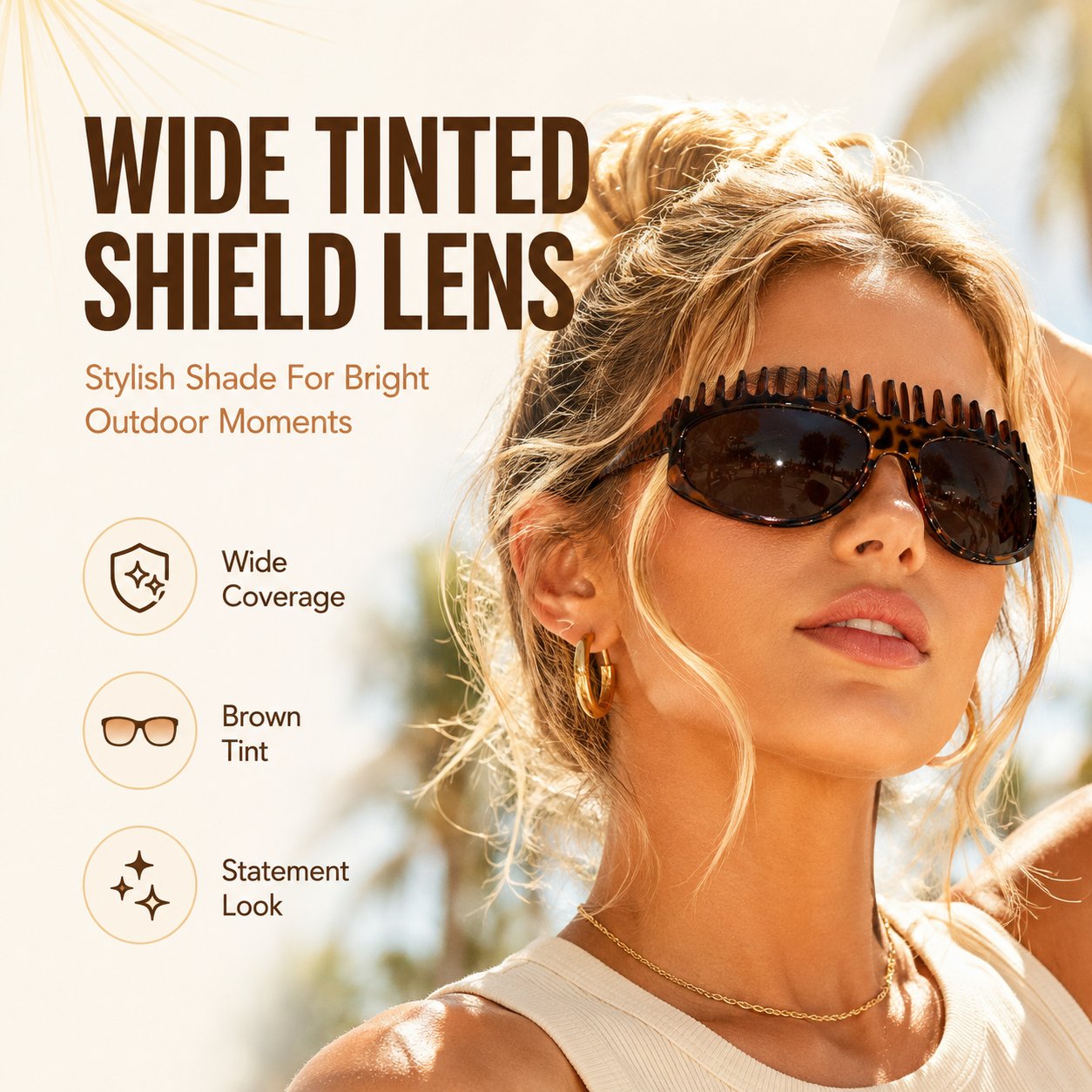 🔥50% OFF TODAY😎 2-in-1 Tortoiseshell Sunglasses Headband