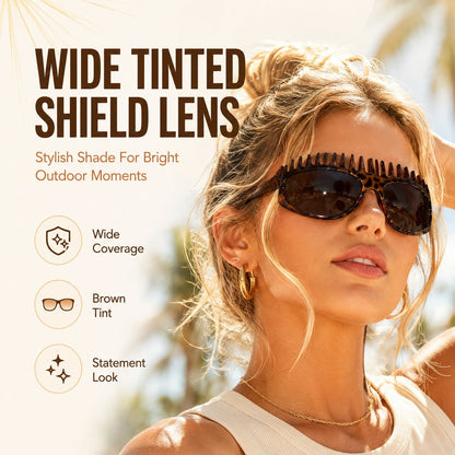 🔥50% OFF TODAY😎 2-in-1 Tortoiseshell Sunglasses Headband
