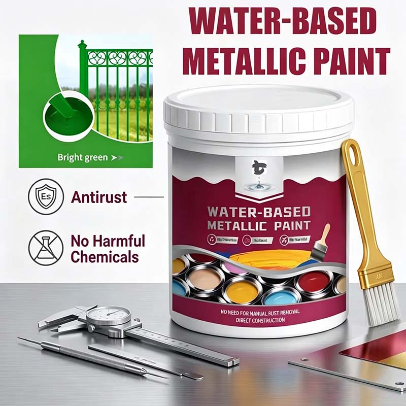 🔥Hot Sale 49% OFF🔥 Rust Converter & Metallic Paint – Stops Rust, Ready to Paint🛡️