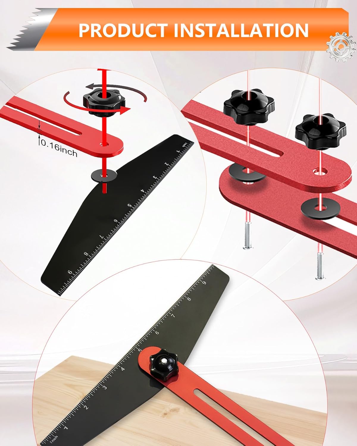 Aluminum Alloy Stair Tread Template Tool