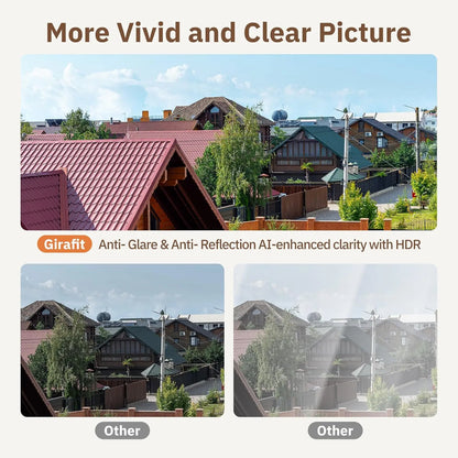 Smart 2MP 2K Window Security Camera with Color Night Vision