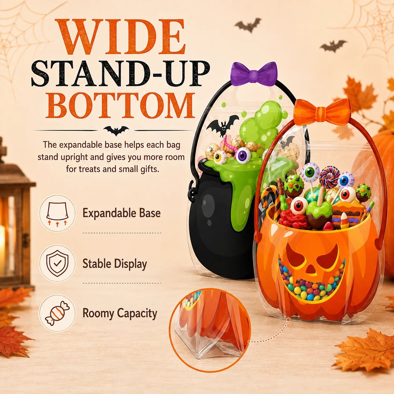 👻 EARLY HALLOWEEN DEAL 50% OFF 🎃 Fun Halloween Treat Bags for Parties & Trick-or-Treat