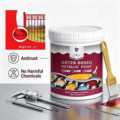 🔥Hot Sale 49% OFF🔥 Rust Converter & Metallic Paint – Stops Rust, Ready to Paint🛡️