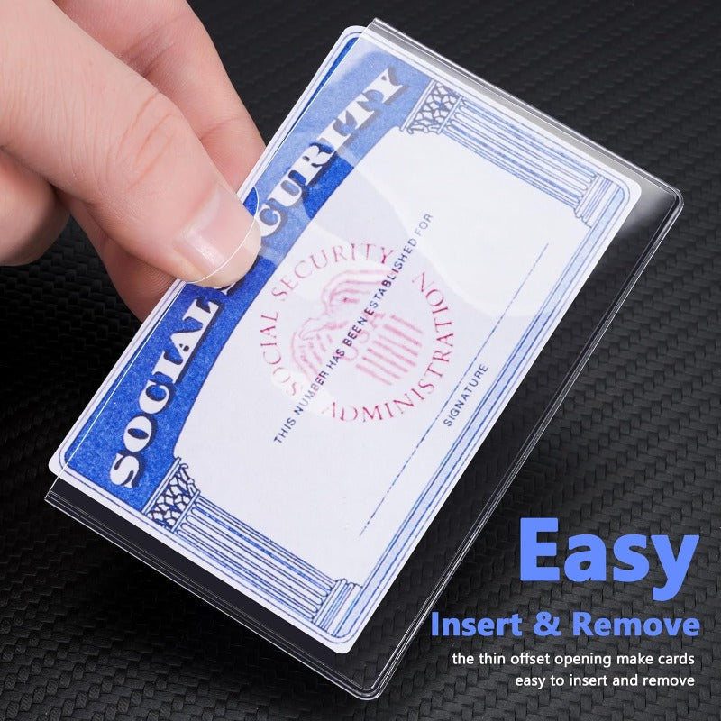 Clear PVC Card Sleeves: Under $1 each