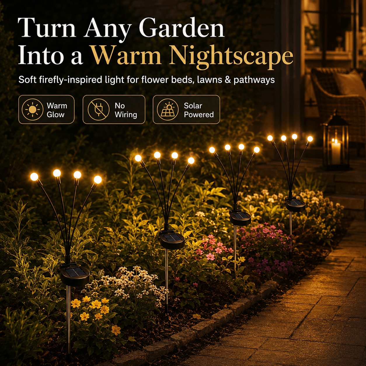 💖 Hot Sale 49%OFF✨ Solar Firefly Garden Stake Lights