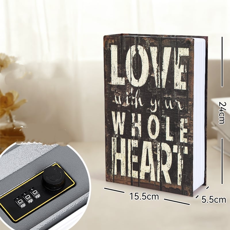 🏆#1 Best Seller 2026 🔥Hidden Book Safe with Combination Lock – Secure Your Cash & Valuables🗄️