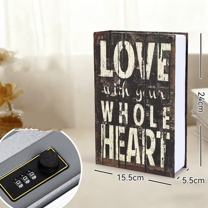 🏆#1 Best Seller 2026 🔥Hidden Book Safe with Combination Lock – Secure Your Cash & Valuables🗄️