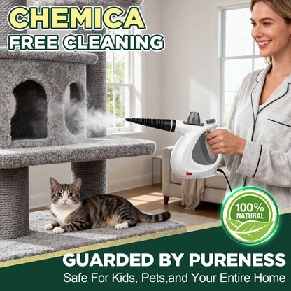 Effortless Deep Cleaning 🔥 The Ultimate 12-in-1 Handheld Steam Cleaner for a Chemical-Free Home🎁