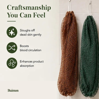 🧼✨ Traditional African Bath Tool | Ethically Sourced Net Sponge – Removes Dead Skin – Leaves Skin Smooth