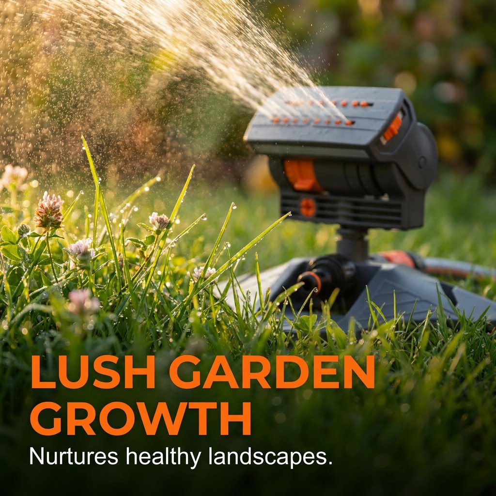 💦 Adjustable Oscillating Sprinkler Wide Coverage