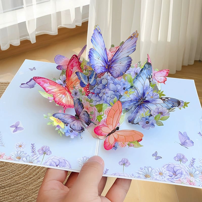 ✨ FLASH SALE: 40% OFF Vibrant 3D Butterfly Pop-Up Cards! ⏳🦋