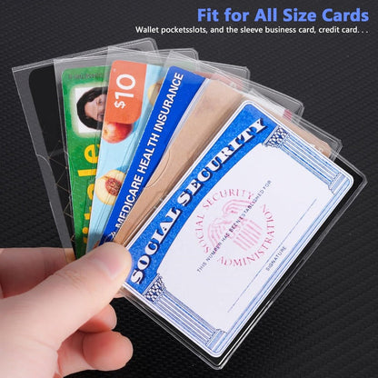 Clear PVC Card Sleeves: Under $1 each