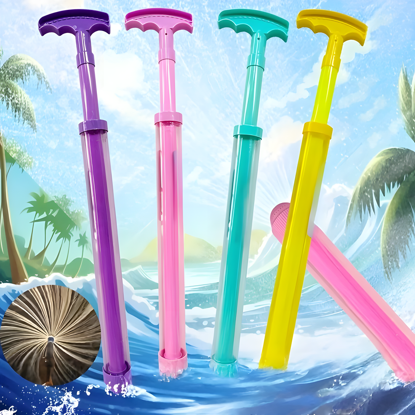 Fun Pull-Out Firework Water Splash Water Blaster | High-Capacity Pump Water Gun for Summer Outdoor Play