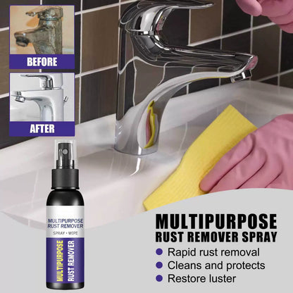 💪Powerful Rapid Rust Remover Spray – No Scrubbing, Safe for Iron/Steel/Home Hardware