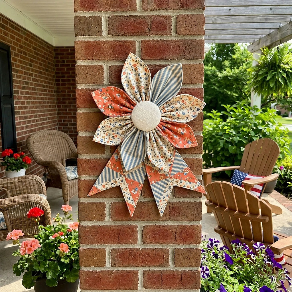 The Heritage Bloom Wreath & Bow: Multi-Piece Sewing Template Set