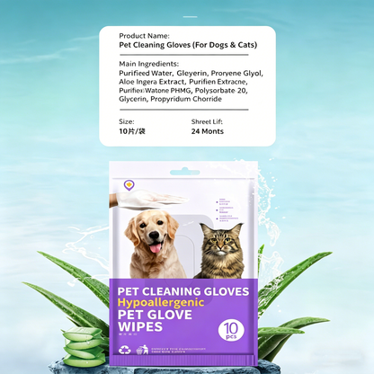 🏆 [BEST SELLER] 5-Minute "No-Rinse" Pet Grooming Gloves for gentle cleaning
