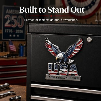 🎉250th Anniversary 49% OFF - ★USA Faith, Family & Freedom★ Metal Emblem