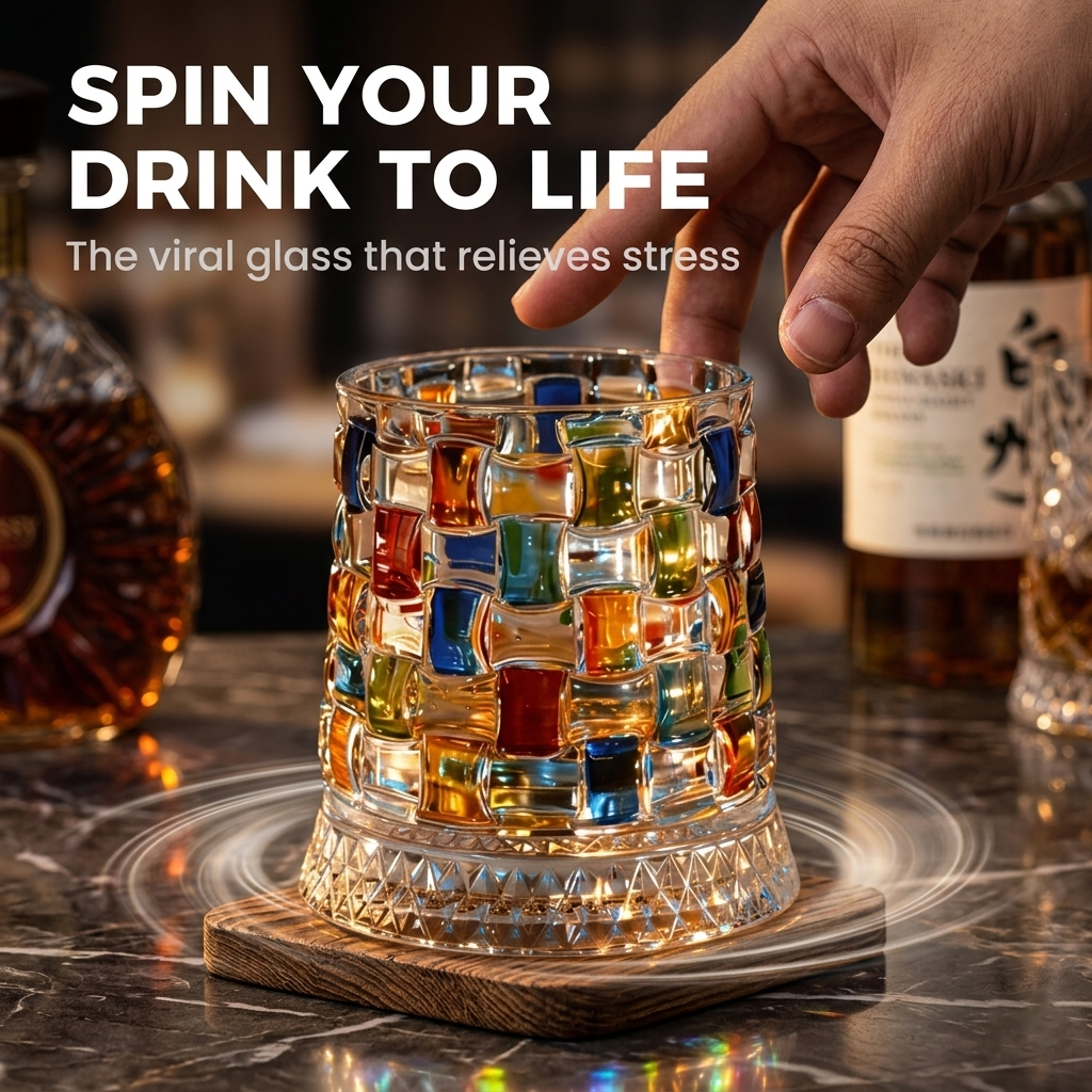 ✨360° Rotating Whiskey Glass