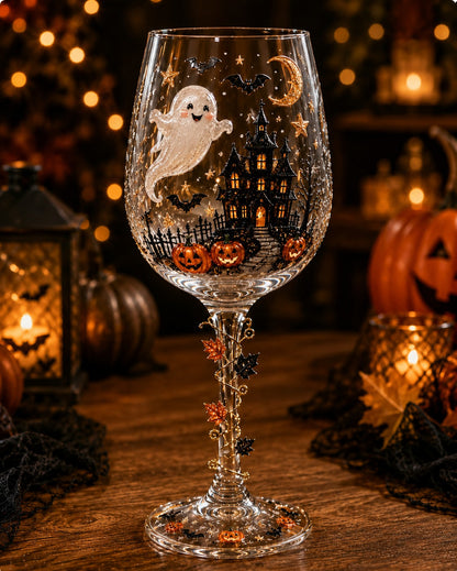 🔥🎁Halloween 3D Wine Glass Collection Gift Box Set✨