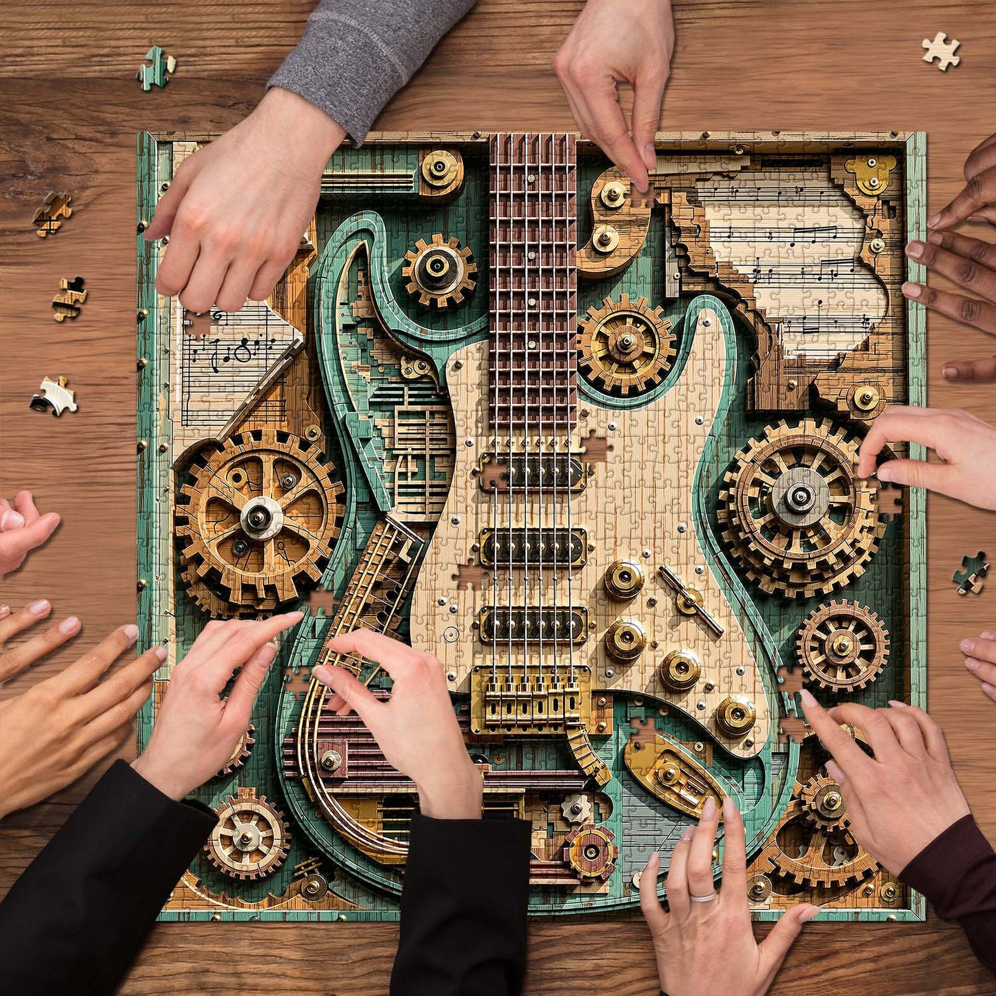 🎸🧩Gears & Strings Jigsaw Puzzle 1000 Piece
