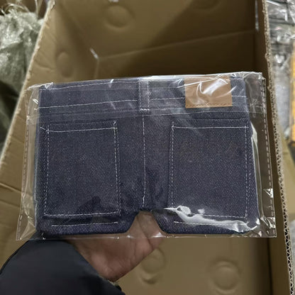 Foldable Denim Jeans Wallet - Viral Pants-Shaped Coin Purse & Card Holder