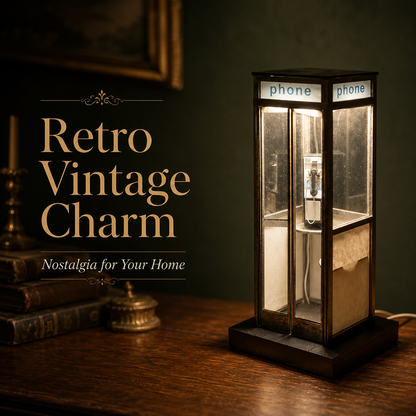 🔥Last Day 49% OFF - ☎️Retro Vintage Tall PhoneBooth Lamp
