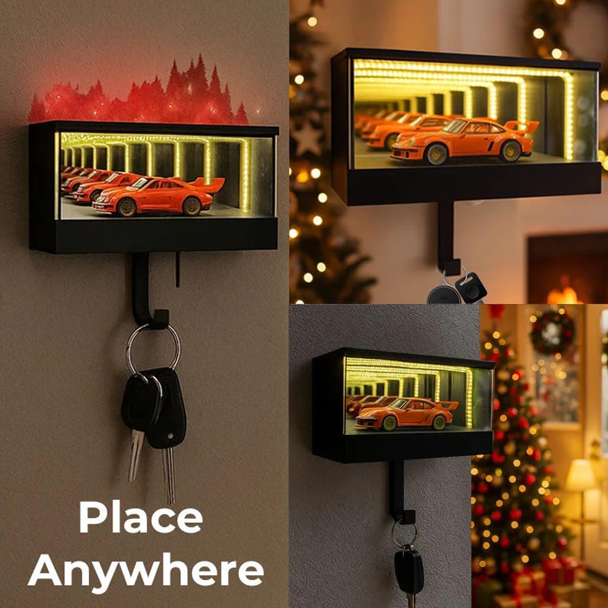 Infinity Garage Key Holder🌟 | Sleek Illuminated Design, Fully Rechargeable for Everyday Convenience