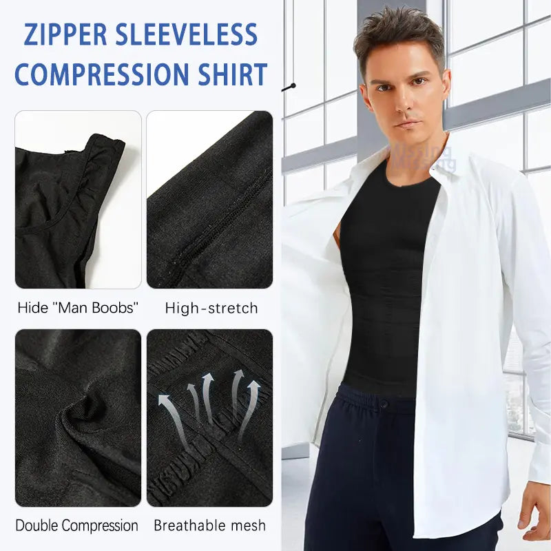 🔥New Hot Selling💪Men's Workout Vest - Compression Shapewear Tank Top
