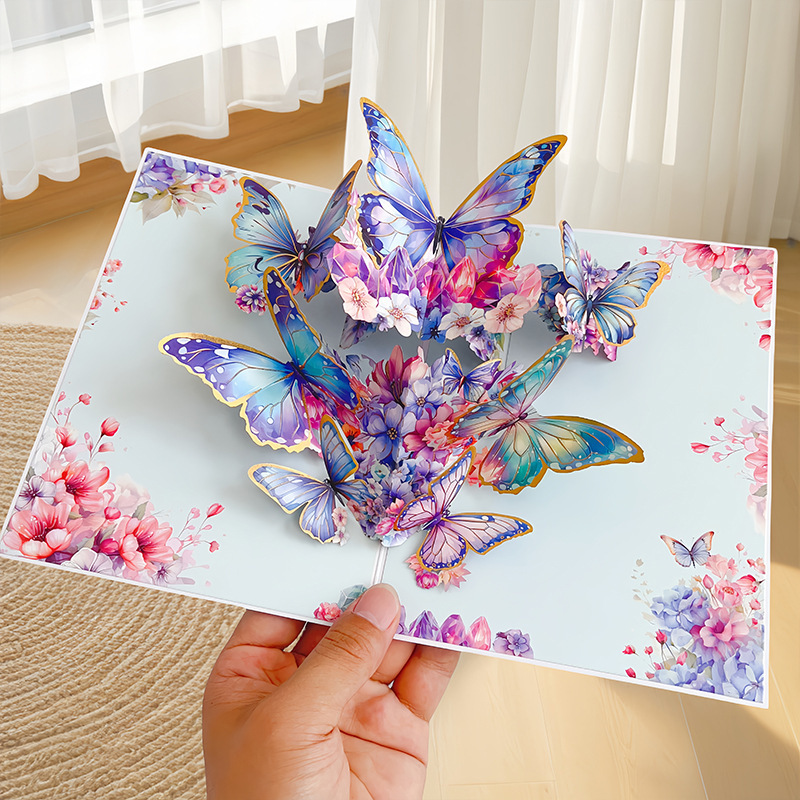 ✨ FLASH SALE: 40% OFF Vibrant 3D Butterfly Pop-Up Cards! ⏳🦋