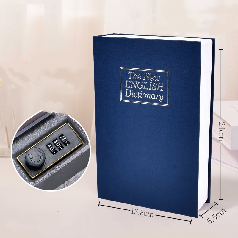 🏆#1 Best Seller 2026 🔥Hidden Book Safe with Combination Lock – Secure Your Cash & Valuables🗄️