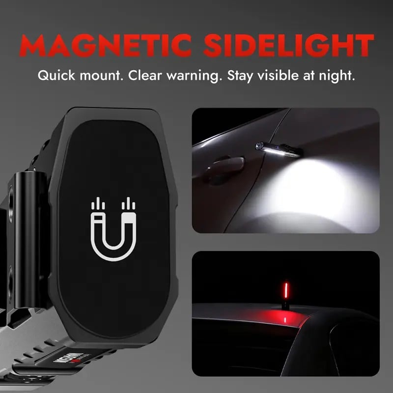 🔦 T9 PRO EDC Flashlight | 1500 Lumens Multi-Light LED Flashlight with Laser Red & UV Light